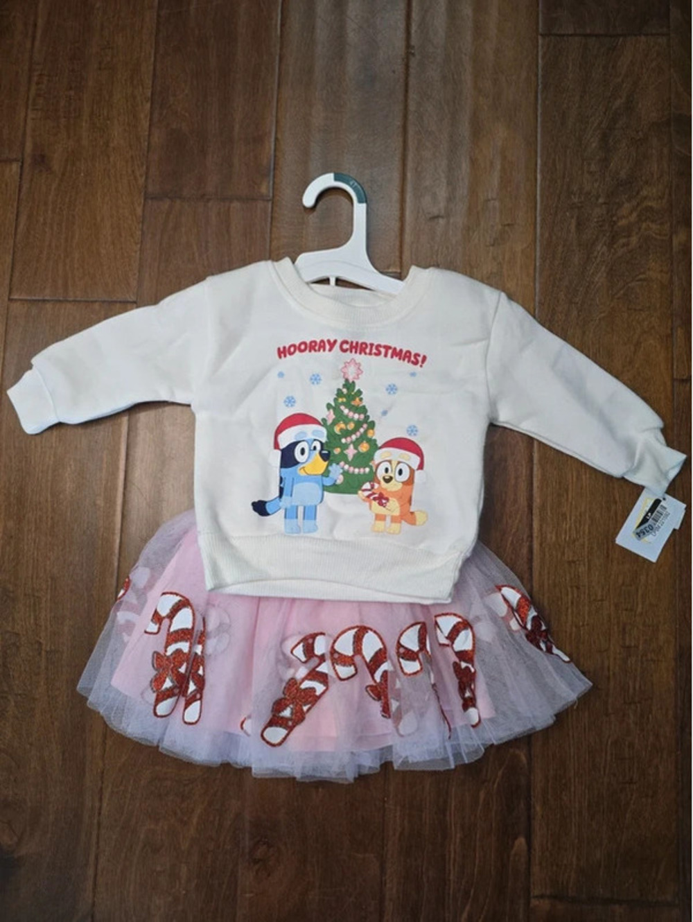 12m brand new bluey, christmas dress item 354G8